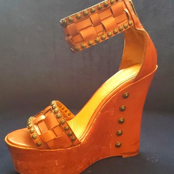 Shoes | Eric Rutberg Transparent Metro Ankle Wrap Wedge Sandal | Poshmark